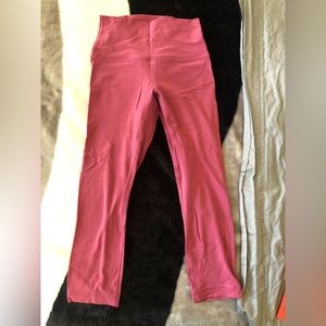 Soft Pink lululemon Align High-Rise Crop 21"